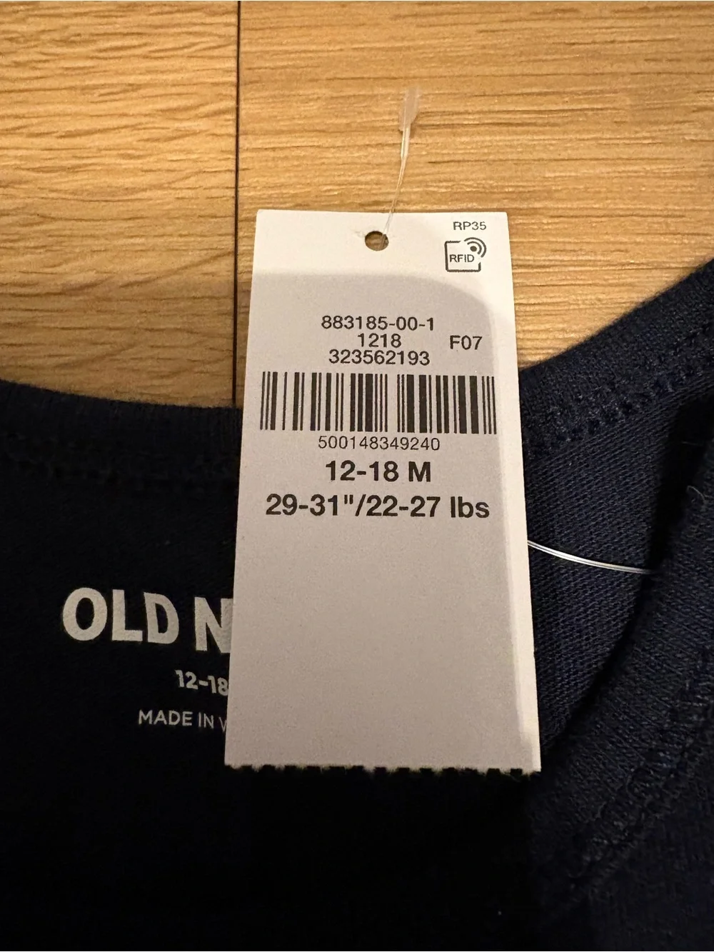 Old Navy 2026 Navy Blue Bodysuit American Flag Graphic celebrating 250 years